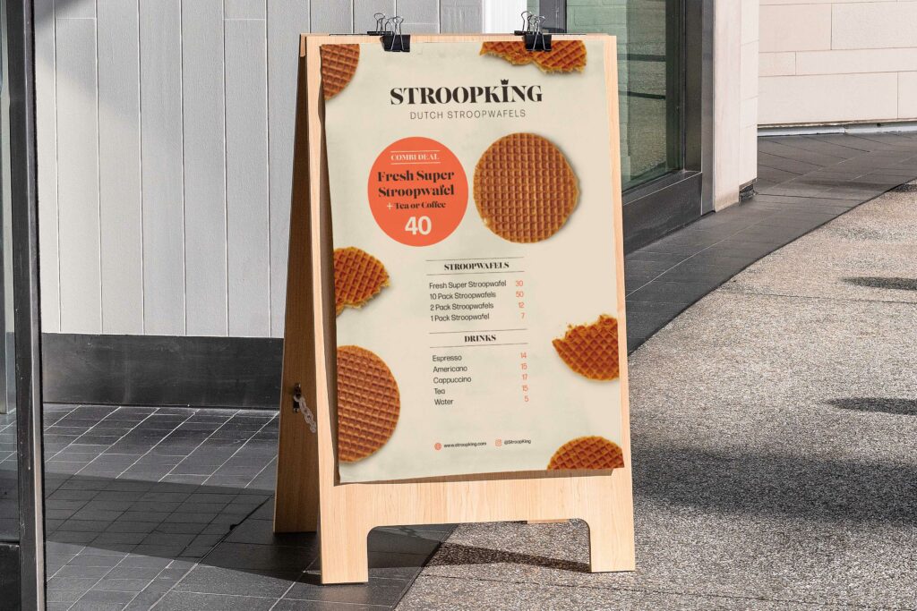 Stoepbord poster design